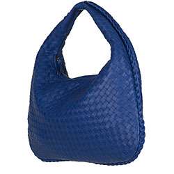 Bottega Veneta Blue Leather Hobo Bag  Overstock