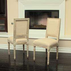 Weathered Oak Dining Chairs (Set of 2)  Overstock