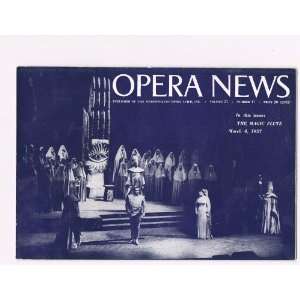  Opera News March 4, 1957 The Magic Flute Cover (21): Books