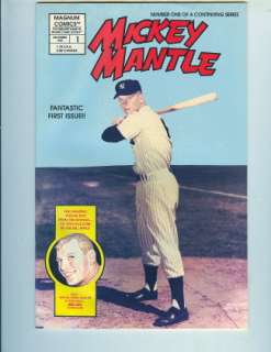 1991 Mickey Mantle Comic Book Magnum e4r5t Issue #1  