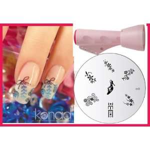   Stamper +Scraper + Image Plate M9 Flowers + Holiday A viva Nail Kit
