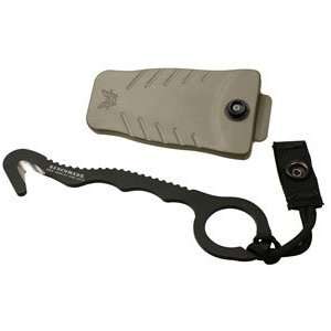  Benchmade Rescue Hook with Strap Cutter, Black Oxide 