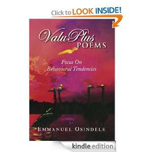 ValuPlus Poems Focus On Behavioral Tendencies Emmanuel Osindele 