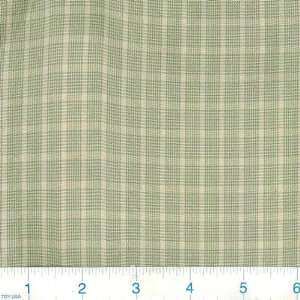  56 Wide Wash and Wear Shirting Houndstooth Green/Taupe 