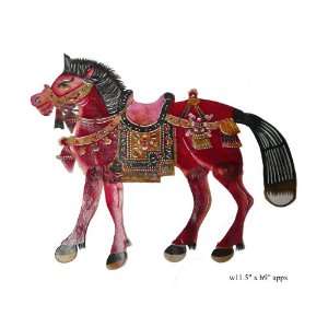 Chinese Color Horse Shadow Puppetry Art 