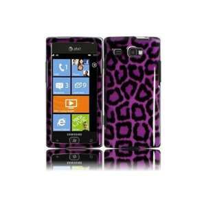 Samsung SGH i677 / Focus Flash Graphic Case   Purple Leopard (Package 