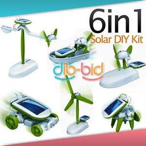 in 1 Solar DIY Educational Kit Toy Boat Fan Car Robot  