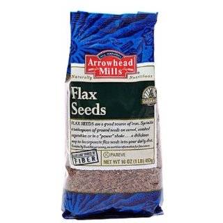 Arrowhead Mills Organic Flax Seeds, 16 Ounce Bags(Pack of 12)