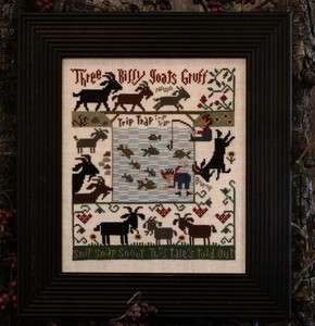 Billy Goats Gruff by THE PRAIRIE SCHOOLER Cross Stitch Pattern 