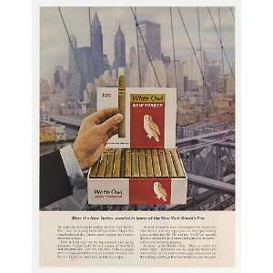   White Owl New Yorker Cigar NY Worlds Fair Print Ad
