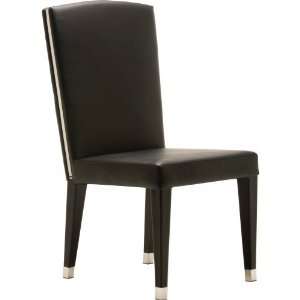 Nuevo Living   Marcel Tufted Dining Chair in Black Naugahyde  