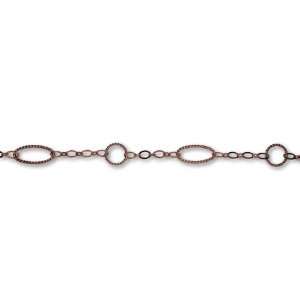  Antique Copper Plated Twist Link Oval Chain Arts, Crafts 