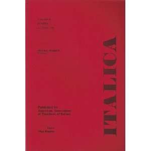  Italica Volume 58, #3, Autumn 1981, Special Number 