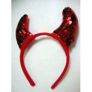  Red Devil Temptress Sequin Horn Headband: Everything Else