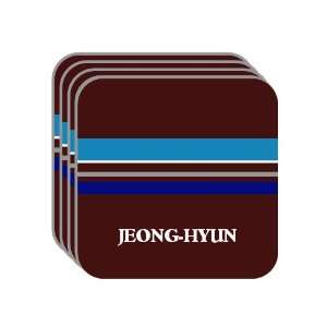  Personal Name Gift   JEONG HYUN Set of 4 Mini Mousepad 