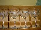 Dragonfly Wine Glasses set of FOUR Balloon shaped