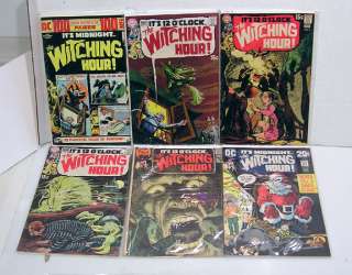   Lot of 6 Witching Hour DC Silver Age Comic Book #5,6,7,13,28,38  