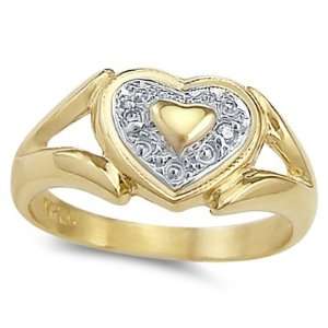   Yellow Gold Anniversary Band Love, Size 6.5 Jewel Roses Jewelry