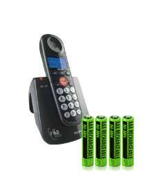 New Replacement Battery For Philips XL3401B Cordless Phone   4 pack 