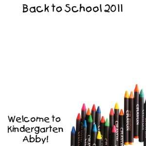  Custom Back to School Crayons 12 x 12 Paper Toys & Games