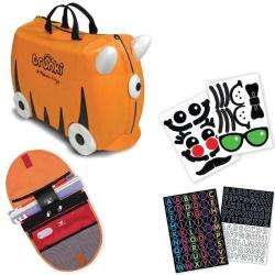 Melissa and Doug Trunki Kids Carry On Luggage Orange/Saddle Bag 