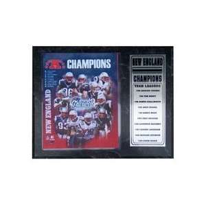 2007 New England Patriots AFC Champions Photograph Nested on a 12 x 