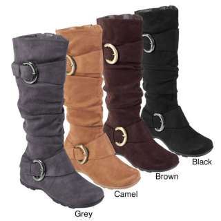 Bamboo by Journee Womens Slouch Boots with Buckle  Overstock