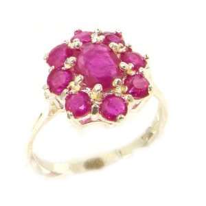   Ruby Cluster Ring   Size 10   Finger Sizes 5 to 12 Available Jewelry