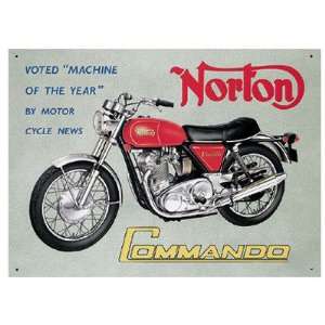  Norton Commando Motorcycle Sign: Home & Kitchen