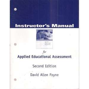   for Educational Assessment, Second Edition David Allen Payne Books