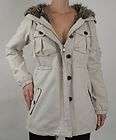 ODD MOLLY New 364 Winter White Faux Fur Lined Coat, Jacket L, Large 3