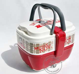   Mickey mouse bento box,lunch box+ Handle and Spoon,microwave ok  