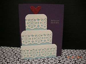 Handmade Cards   Stampin Up   Elegant Wedding Cake  