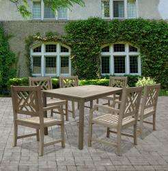 Renaissance 7 piece Table/ Armchair Outdoor Dining Set  Overstock