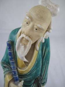 Antique Chinese Mud Man Asian Decorative Figurine Statue Signed Early 