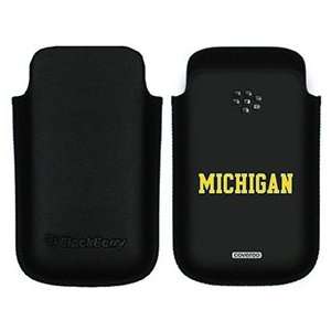  University of Michigan Michigan on BlackBerry Leather 
