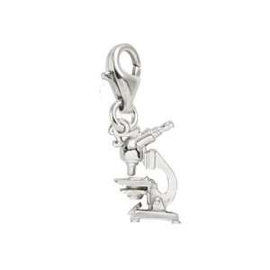   Charms Microscope Charm with Lobster Clasp, Sterling Silver Jewelry