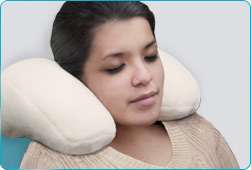   . It helps relax your neck muscles by supporting your neck and head