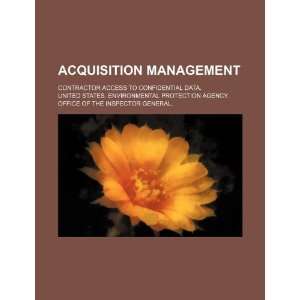  Acquisition management contractor access to confidential 