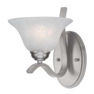Trans Globe PL 2825 BN Pine   One Light Wall Sconce, Brushed Nickel 