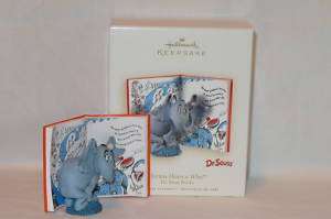 Hallmark 2008 Horton Hears a Who Dr Seuss Book Ornament  