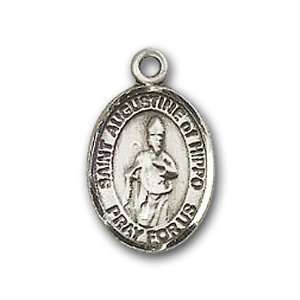   Badge Medal with St. Augustine of Hippo Charm and Godchild Pin Brooch
