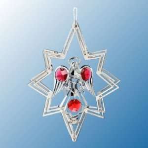  Angel with Heart in Star Ornament: Home & Kitchen