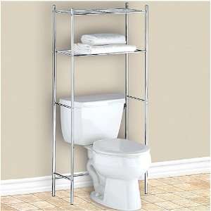  White Coated Steel Organizer and Space Saver for Toilet and Bathroom