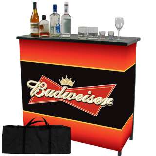 Budweiser Beer Portable Patio Party Bartender Bar Table  