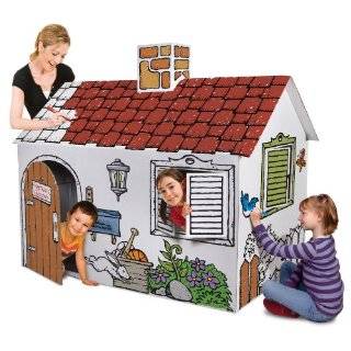 Discovery Kids Cardboard Color Me Play House