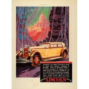   Vintage Lincoln Car Robert Falcucci RARE   Original Print Ad Home