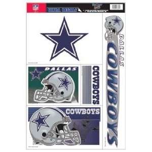   Cowboys Decal Sheet Car Window Stickers Cling: Sports & Outdoors