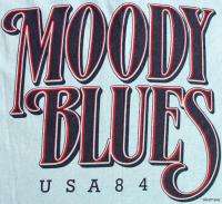 MOODY BLUES Vintage Concert SHIRT 80s TOUR T RARE ORIGINAL 1984 