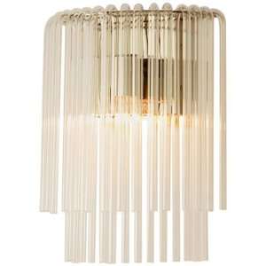   & Metal Sconce   1 Light   Clear Glass Rods   Royalton Collection